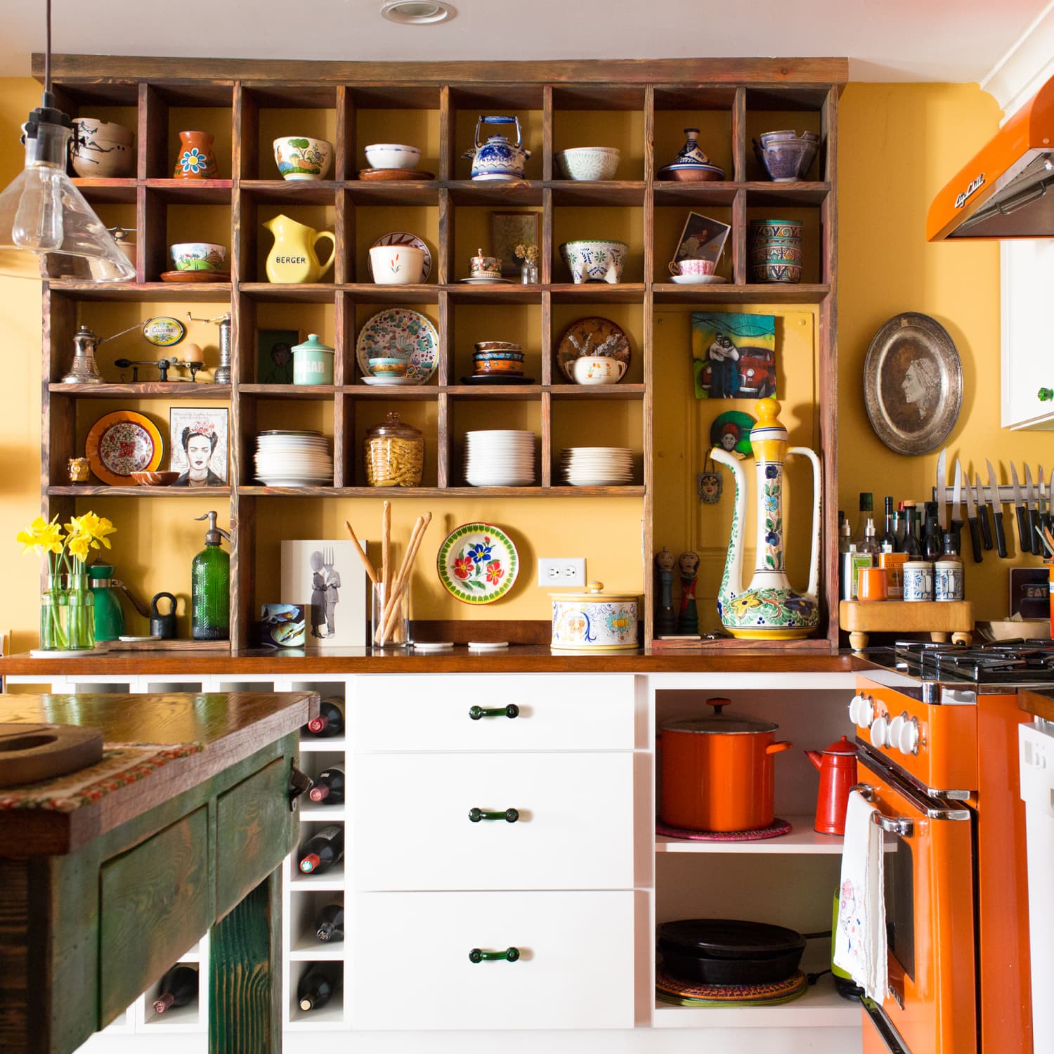 Kitchen shop cubby storage